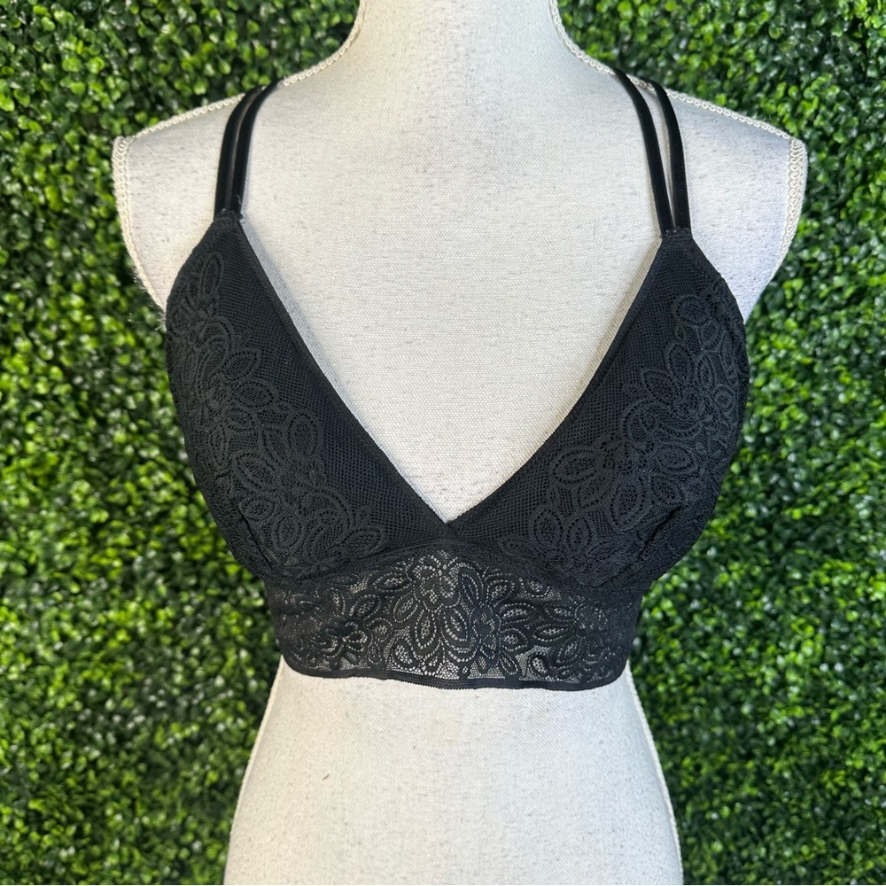 NWOT‎ Aerie Black Lace racer back Bralette